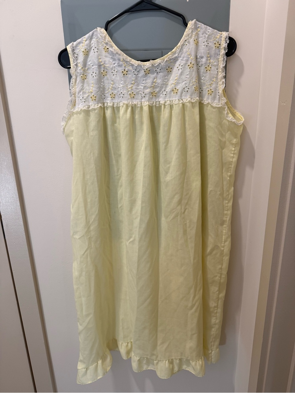 Vintage Butter Yellow Slip/Night Dress